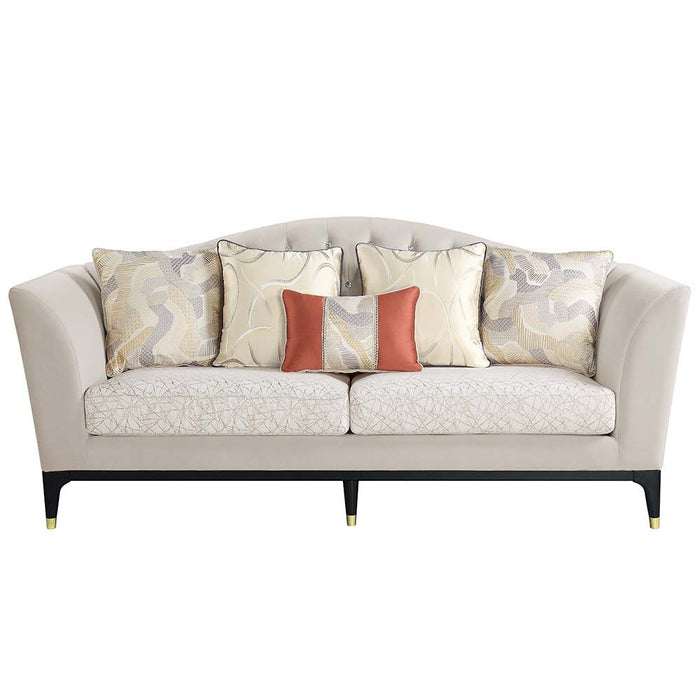 Tayden - Sofa - Beige Velvet Sacramento Furniture Store Furniture store in Sacramento