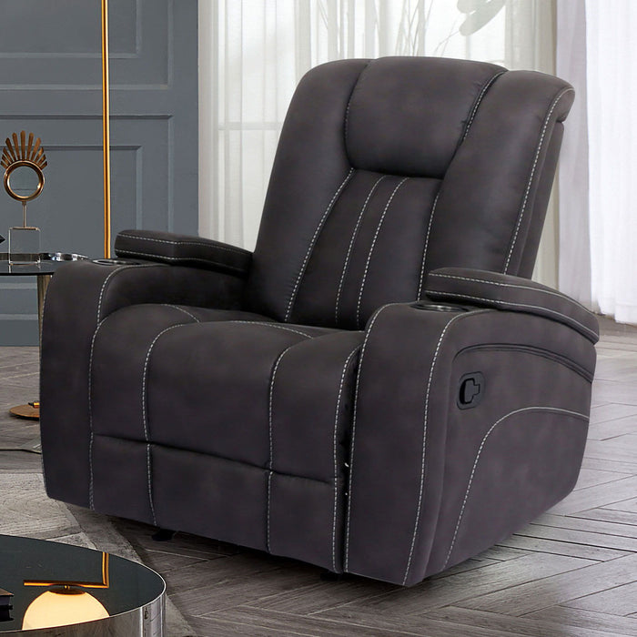 Amirah - Glider Recliner - Dark Gray Sacramento Furniture Store Furniture store in Sacramento