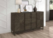 Kelly - 3-Drawer Storage Dining Sideboard Server - Dark Gray Sacramento Furniture Store Furniture store in Sacramento