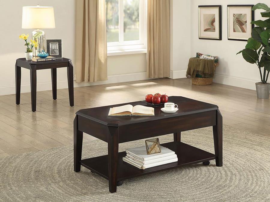 Baylor - Square End Table - Walnut Sacramento Furniture Store Furniture store in Sacramento