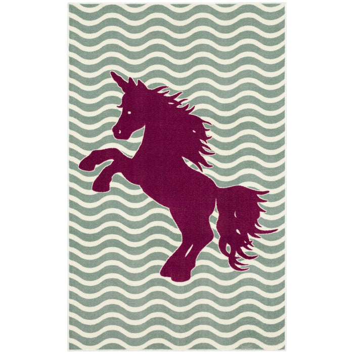 Baron - 5' x 8' Area Rug Horse - Sage Green / Fuchsia Sacramento Furniture Store Furniture store in Sacramento