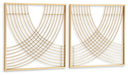 Dalkins - Gold Finish - Wall Decor Set (Set of 2) Sacramento Furniture Store Furniture store in Sacramento