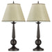 Ochanko - Cone Shade Table Lamps (Set of 2) - Bronze And Beige Sacramento Furniture Store Furniture store in Sacramento