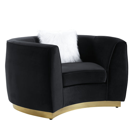 Achelle - Chair - Black Velvet Sacramento Furniture Store Furniture store in Sacramento
