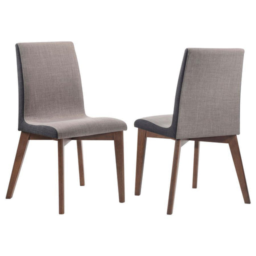Redbridge - Upholstered Side Chairs (Set of 2) - Gray And Natural Walnut Sacramento Furniture Store Furniture store in Sacramento