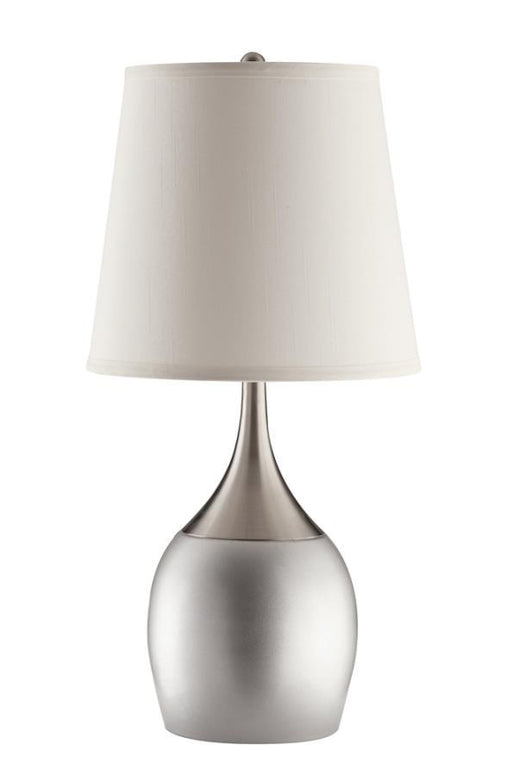 Tenya - Empire Shade Table Lamps (Set of 2) - Silver And Chrome Sacramento Furniture Store Furniture store in Sacramento