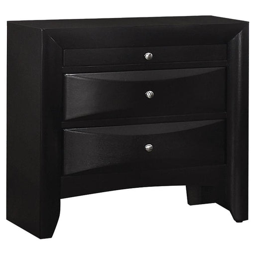 Briana - Rectangular 2-Drawer Nightstand - Black Sacramento Furniture Store Furniture store in Sacramento