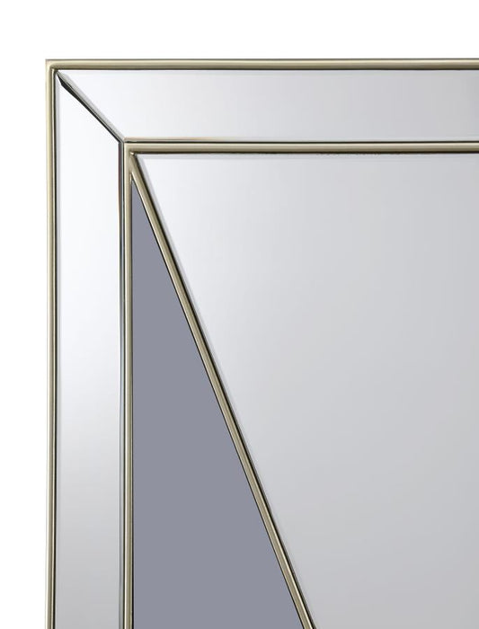 Calixte - Rectangular Wall Mirror - Champagne And Gray Sacramento Furniture Store Furniture store in Sacramento