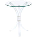 Laning - Round Accent Table - Clear Sacramento Furniture Store Furniture store in Sacramento