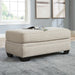 Rilynn - Linen - Ottoman Sacramento Furniture Store Furniture store in Sacramento