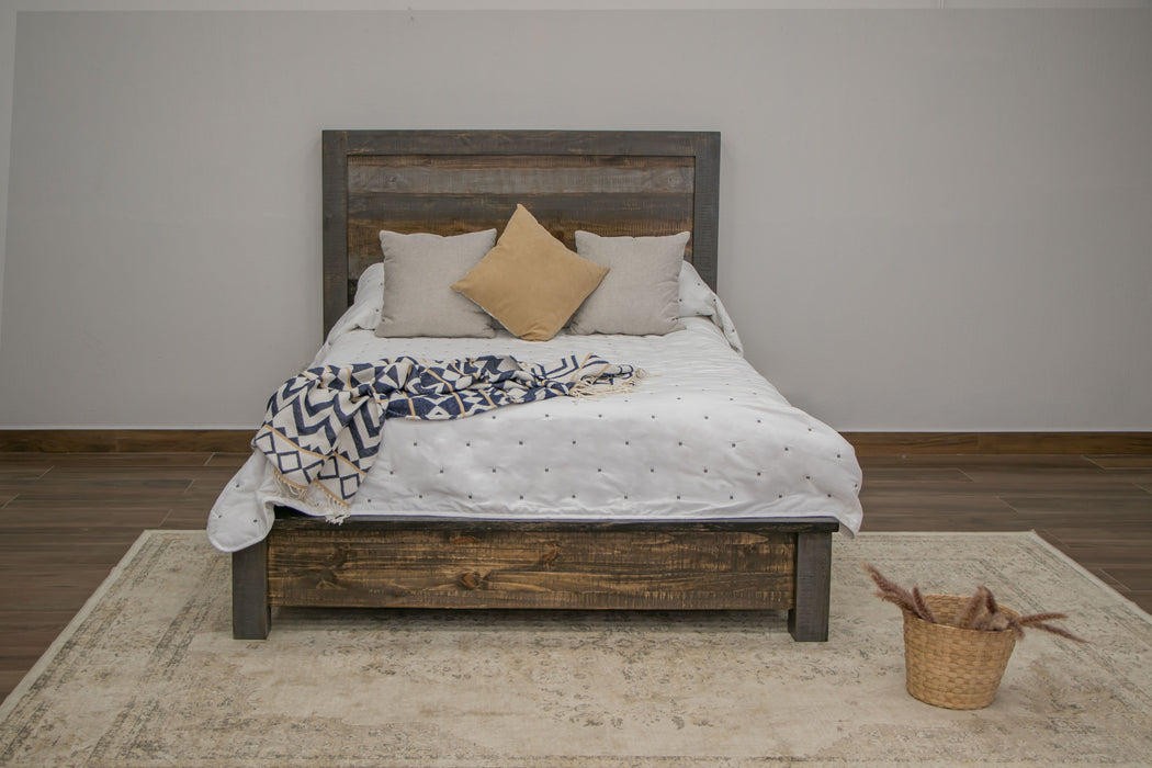 Blacksmith - Full Platform Bed - Truffle Brown / Oil Black