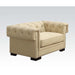 Eulalia - Chair - Cream Polished Velvet Sacramento Furniture Store Furniture store in Sacramento