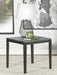 Mozzi - Square End Table Faux Marble - Gray And Black Sacramento Furniture Store Furniture store in Sacramento