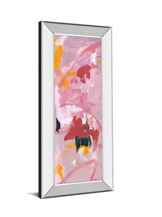 Composition 1a By Melissa Wang - Mirror Framed Print Wall Art - Pink