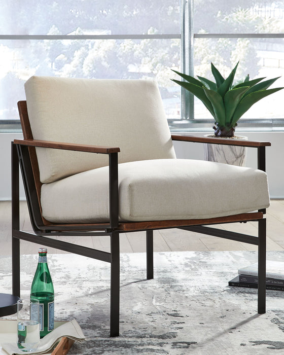 Tilden - Ivory / Brown - Accent Chair Sacramento Furniture Store Furniture store in Sacramento