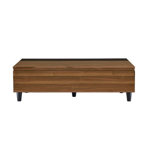 Avala - Coffee Table - Walnut & Black Sacramento Furniture Store Furniture store in Sacramento