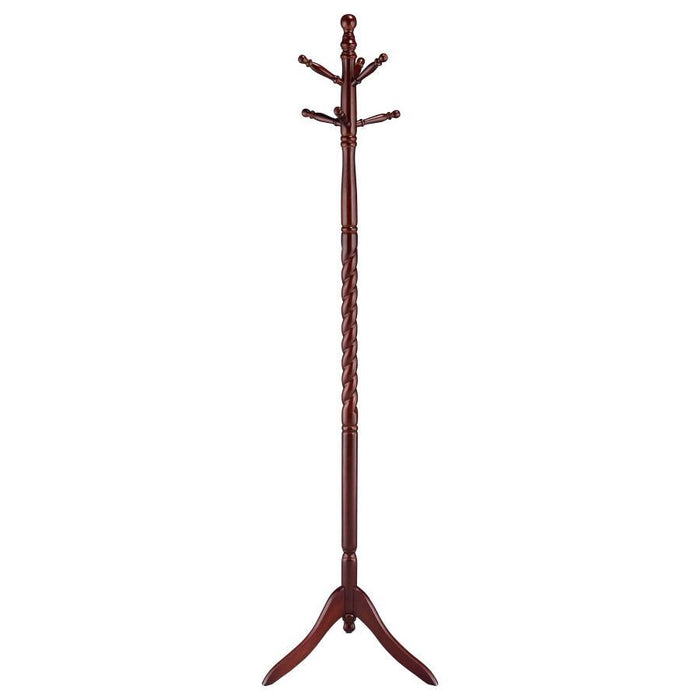 Riona - 2-Tier Coat Rack - Merlot Sacramento Furniture Store Furniture store in Sacramento