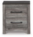 Bronyan - Dark Gray - Two Drawer Night Stand Sacramento Furniture Store Furniture store in Sacramento