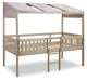 Wrenalyn - White / Brown / Beige - Twin Loft Bed With Roof Panels Sacramento Furniture Store Furniture store in Sacramento