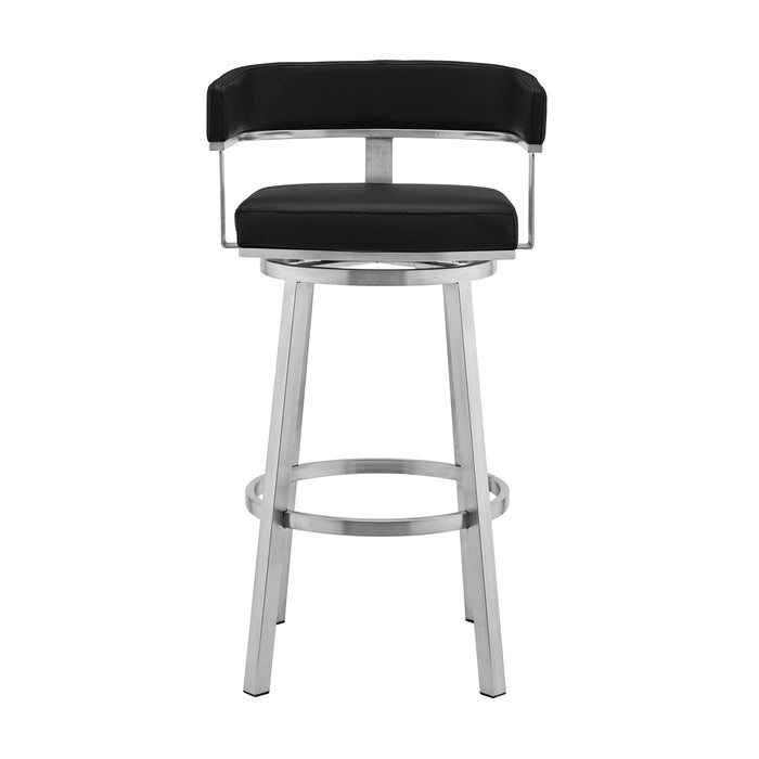 Lorin - Stainless Steel Swivel Bar Stool