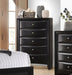 Briana - Rectangular 5-Drawer Chest - Black Sacramento Furniture Store Furniture store in Sacramento