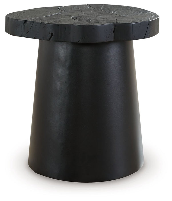 Wimbell - Black - Round End Table Sacramento Furniture Store Furniture store in Sacramento