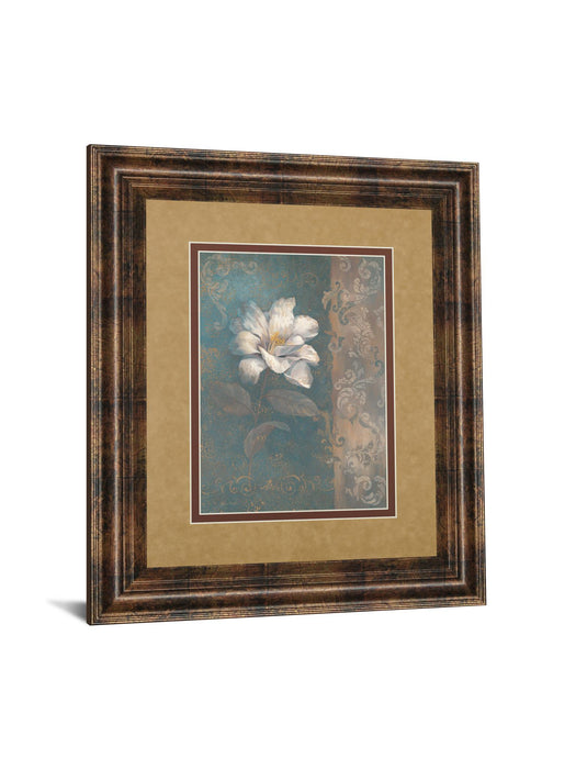 Floral Trans I By Vivian Flasch - Framed Print Wall Art - White