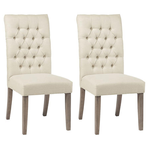 Douglas - Tufted Back Dining Chairs (Set of 2) - Vineyard Oak Sacramento Furniture Store Furniture store in Sacramento