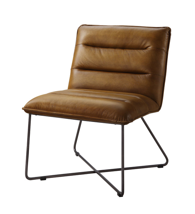 Balrog - Accent Chair - Saddle Brown Top Grain Leather Sacramento Furniture Store Furniture store in Sacramento