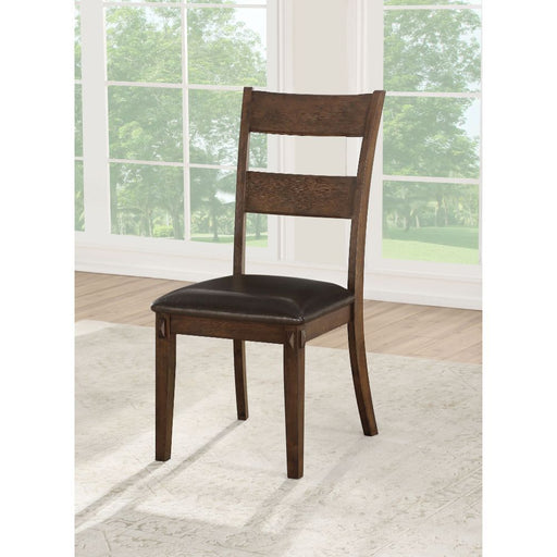 Nabirye - Side Chair (Set of 2) - PU & Dark Oak Sacramento Furniture Store Furniture store in Sacramento