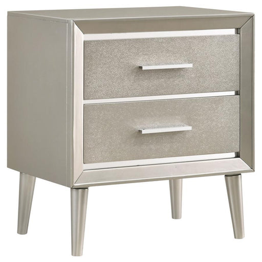 Ramon - 2-Drawer Nightstand - Metallic Sterling Sacramento Furniture Store Furniture store in Sacramento