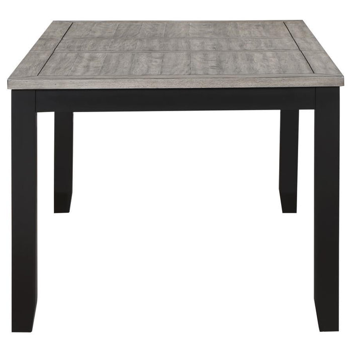 Elodie - Rectangular Dining Table With Extension Leaf - Gray And Black Sacramento Furniture Store Furniture store in Sacramento