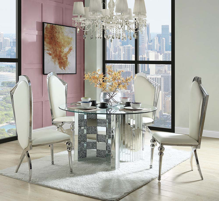 Noralie - Dining Table - Mirrored - 30" Sacramento Furniture Store Furniture store in Sacramento