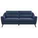 Gano - Sloped Arm Upholstered Sofa - Navy Blue Sacramento Furniture Store Furniture store in Sacramento