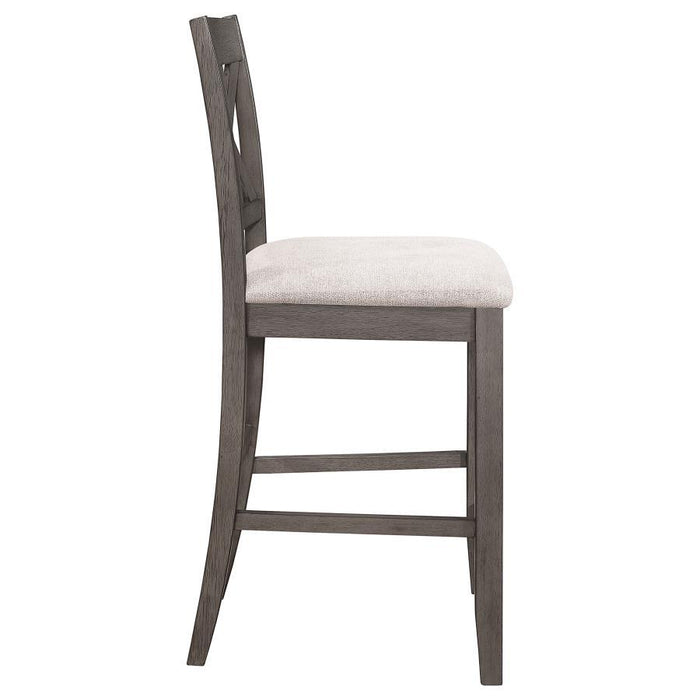 Athens - Upholstered Seat Counter Height Stools (Set of 2) - Light Tan Sacramento Furniture Store Furniture store in Sacramento