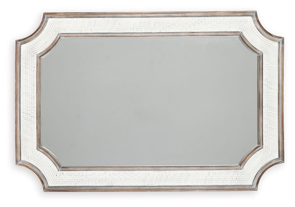 Howston - Antique White - Accent Mirror Sacramento Furniture Store Furniture store in Sacramento