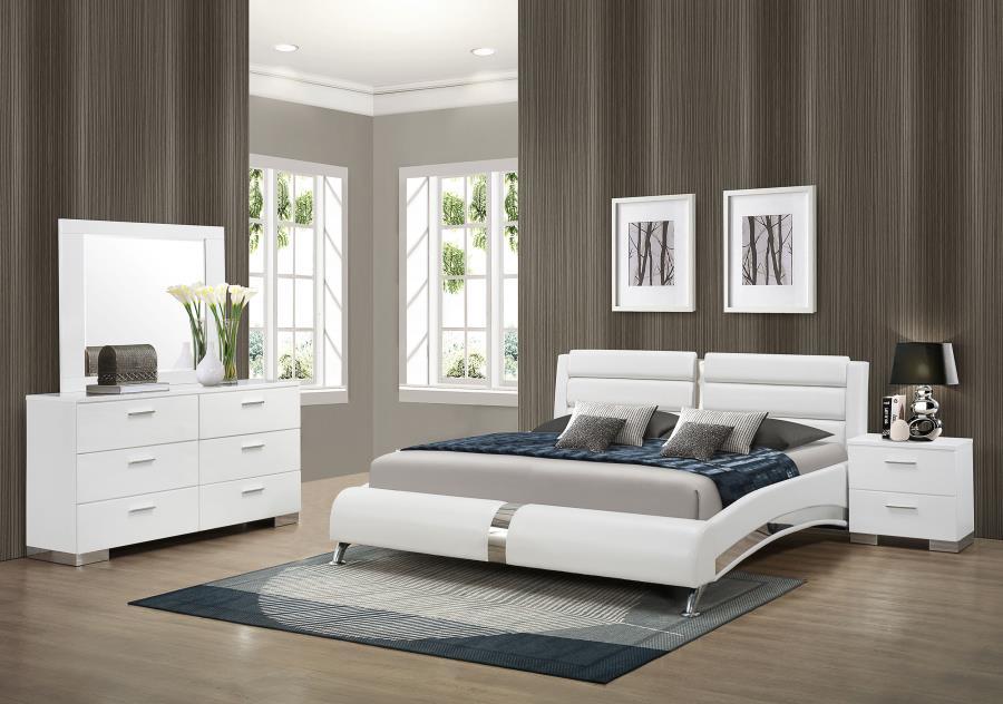 Jeremaine - Contemporary Upholstered Platform Bed Bedroom Set Sacramento Furniture Store Furniture store in Sacramento