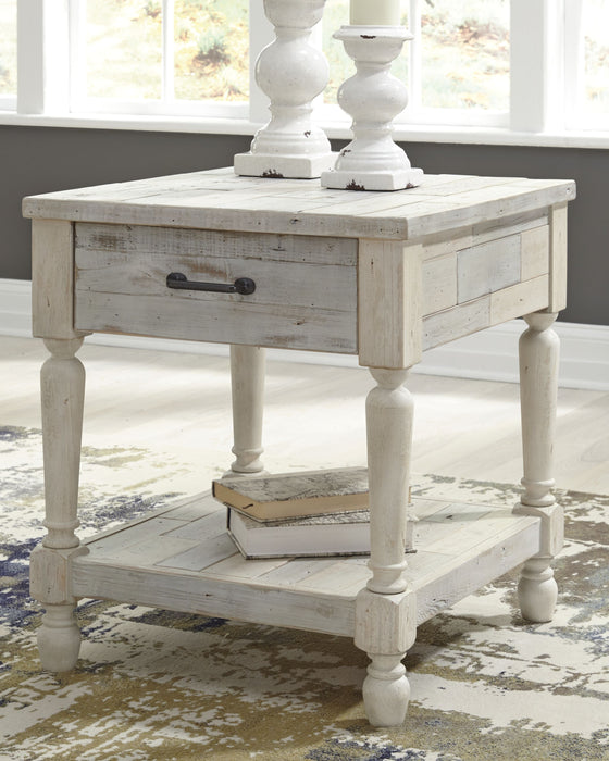 Shawnalore - Whitewash - Rectangular End Table Sacramento Furniture Store Furniture store in Sacramento