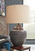 Olinger - Brown - Metal Table Lamp Sacramento Furniture Store Furniture store in Sacramento