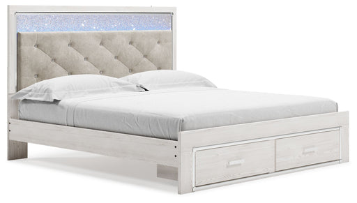 Altyra - White - King Upholstered Storage Bed Sacramento Furniture Store Furniture store in Sacramento