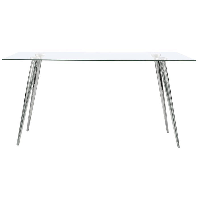 Gilman - Rectangle Glass Top Dining Table Sacramento Furniture Store Furniture store in Sacramento