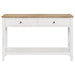 Maisy - Rectangular Wooden Sofa Table With Shelf - Brown And White Sacramento Furniture Store Furniture store in Sacramento