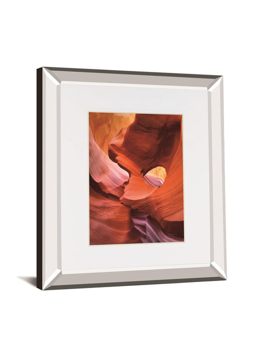 Lower Antelope Canyon Iv By Alan Majchrowicz Mirrored Frame - Red