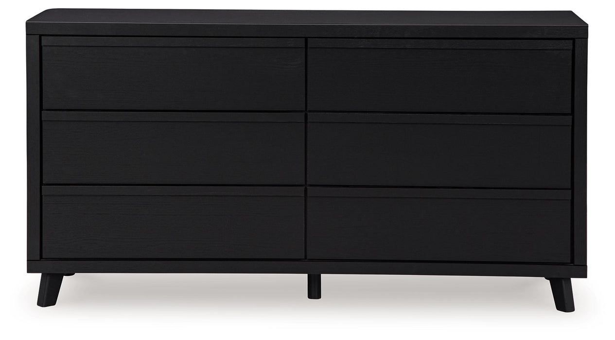 Danziar - Black - Six Drawer Dresser Sacramento Furniture Store Furniture store in Sacramento