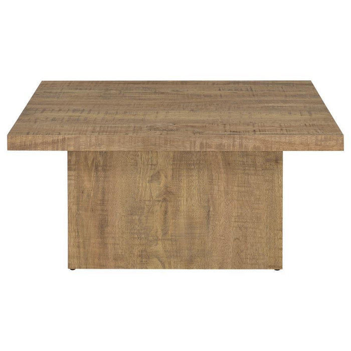 Devar - Square Engineered Wood Coffee Table - Mango Sacramento Furniture Store Furniture store in Sacramento