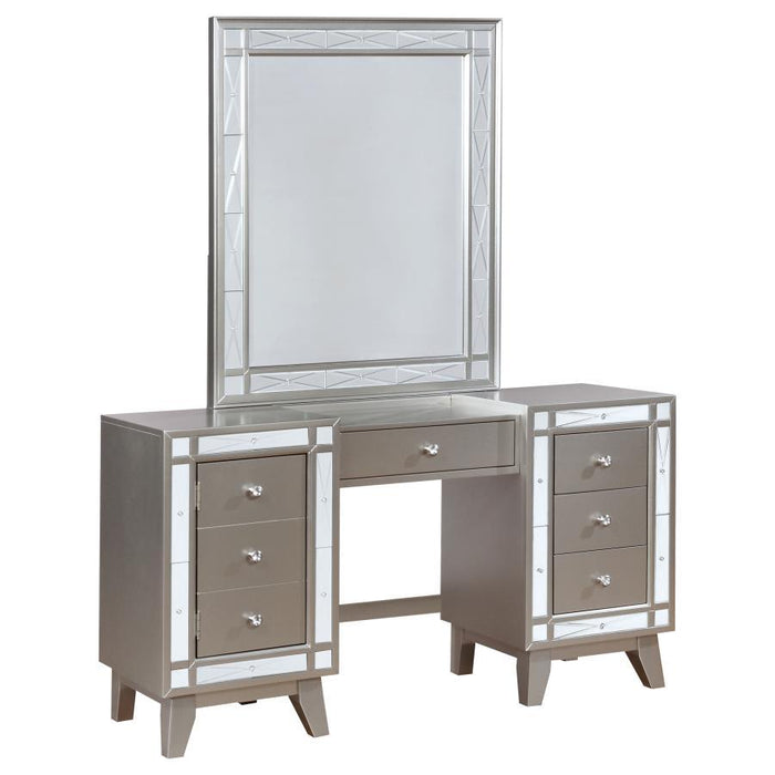 Leighton - 3 Piece Vanity Set - Metallic Platinum