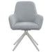 Abby - Flare Arm Side Chair - Light Gray And Chrome Sacramento Furniture Store Furniture store in Sacramento
