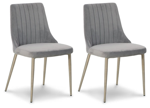 Barchoni - Gray - Dining Uph Side Chair (Set of 2) Sacramento Furniture Store Furniture store in Sacramento