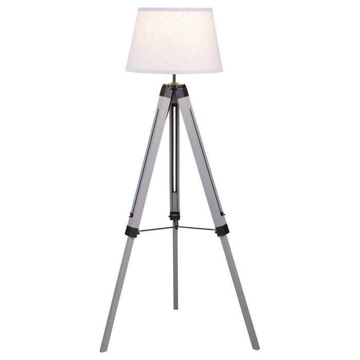 Dayton - Adjustable Empire Shade Tripod Floor Lamp Gray Sacramento Furniture Store Furniture store in Sacramento