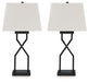 Brookthrone - Black - Metal Table Lamp (Set of 2) Sacramento Furniture Store Furniture store in Sacramento